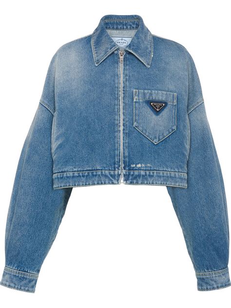 prada denim bucket|prada denim jacket women.